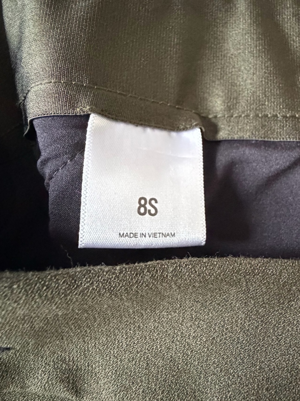 Express Flare Leg High-Waist Pants in Olive Green sz 8 SHORT - Picture 9 of 10